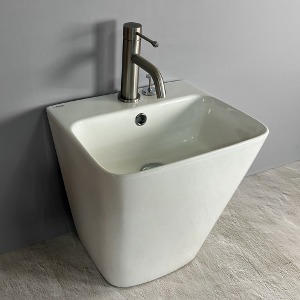 [바인도기] 화장실 욕실 반다리 일체형 세면대 세면기 490x420x390